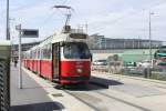 Wien Wiener Linien SL D (E2 4089) Alfred-Adler-Strasse am 9. Juli 2014.