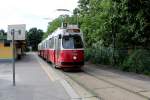Wien Wiener Linien SL 60 (E2 4058) Rodaun am 9. Juli 2014.