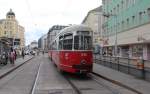 Wien Wiener Linien SL 5 (c4 1330) Julius-Tandler-Platz / Franz-Josefs-Bahnhof am 10. Juli 2014.