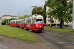 Wien Wiener Linien SL 6 (E1 4508 + c4 1316) Linke Wienzeile / Margaretengürtel am 11. Juli 2014.
