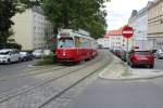 Wien Wiener Linien SL D (E2 4011) Nussdorf, Zahnradbahnstrasse am 10.