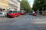 Wien WL SL 37 (E1 4852) / SL 41 (E2 4029) Währinger Strasse / Nussdorfer Strasse (Hst.