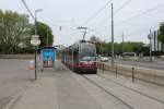 Wien WL SL 71 (B 642) Simmeringer Hauptstrasse (Hst. Zentralfriedhof 2. Tor) am 1. Mai 2015.