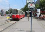 Wien WL SL 1 (c5 1404) Schwedenplatz am 1. juli 2015.