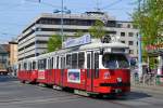 Wiener Linien E1 4842 + c4 1317 als Linie 26 am Franz-Jonas-Platz, 08.04.2014
