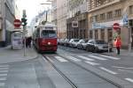 Wien Wiener Linien: E1 4794 + c4 1336 als SL 5 Kaiserstraße (Hst. Stollgasse) am 12. Oktober 2015.