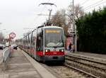 Wien Wiener Linien SL 6 (B1 738) Etrichstraße (Hst. Valiergasse) am 15. Februar 2016.