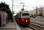 Wien Wiener Linien SL 6 (E1 4542 (Lohner 1975)) Etrichstraße (Hst. Valiergasse) am 15. Februar 2015.