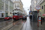 Wien Wiener Linien SL 5 (E1 4551) Neubau, Kaiserstraße / Westbahnstraße am 19. Februar 2016.