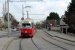 Wien Wiener Linien SL 6 (E1 4521) Pantucekgasse (Hst. Widholzgasse) am 22. März 2016.