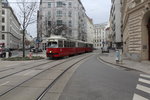 Wien Wiener Linien SL 5 (E1 4788) Josefstadt, Florianigasse / Skodagasse am 16. Februar 2016.