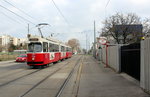 Wien Wiener Linien SL 6 (E2 4304 + c5 1504) Kaiserebersdorf, Pantucekgasse am 22.