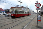 Wien Wiener Linien SL 71 (E2 4078 + c5 1478) Simmering, Simmeringer Hauptstraße (Hst. Fickeysstraße) am 22. März 2016.