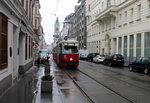 Wien Wiener Linien SL 49 (E1 4558 + c4 1363) Neubau, Westbahnhstraße am 19. Februar 2016.