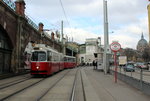 Wien Wiener Linien SL 18 (E2 4318 + c5 1494) Mariahilf, Gumpendorfer Gürtel am 16. Februar 2016.