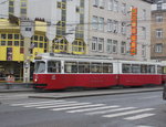 Wien Wiener Linien SL 67 (E2 4093) Favoriten, Laxenburger Straße (Hst. Quellenplatz) am 18. Februar 2016.