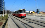 Wien Wiener Linien SL D (c5 1418 + E2 4018) Favoriten, Canettistraße am 20.