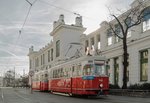 Eine Sonderfahrt des VEF, Verband der Eisenbahnfreunde, führte die wunderbar restaurierte Garnitur L4 548 + l3 1852 auch zur ehemaligen Stadtbahnstation Josefstädter Straße.