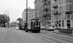 Wien WVB SL AK (M 4093 + m3 + m3 54xx) Innere Stadt, Franz-Josefs-Kai am 2. November 1976. - Scan von einem S/W-Negativ. Film: Ilford FP 4. Kamera: Minolta SRT-101.