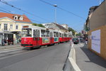 Wien Wiener Linien SL 58 (c5 1443 + E2 4043) Hietzing (13. (XIII) Bezirk), Hietzinger Hauptstraße / Anna-Strauss-Platz am 26. Juli 2016.