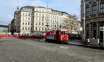 Wien Wiener Linien ATw GP 6408 Innere Stadt (I, 1. Bezirk), Schwarzenbergplatz am 24. März 2016.