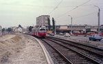 Wien WVB SL 25 (E1 4736) Donaustadt (XXII, 22. Bezirk), Wagramer Straße im Juli 1977. - Scan von einem Farbnegativ. Film: Kodacolor II. Kamera: Minolta SRT-101.