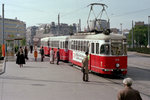 Wien WVB SL H2 (L 515 + l 1746 + l 1753) Karlsplatz am 14. Oktober 1979. - Scan von einem Farbnegativ. Film: Kodacolor II. Kamera: Minolta SRT-101.