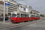 Triebwagen 4508, Linie O,Wiednergürtel am 28.09.2016.