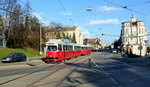 Wien Wiener Linien SL 49 (E1 4550 + c4 1366) XIV, Penzing, Oberbaumgarten, Hütteldorfer Straße / Linzer Straße am 21.