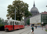 Wien Wiener Stadtwerke-Verkehrsbetriebe (WVB) SL 9 (E 4606) Mariahilfer Gürtel (Endstation der Linie) im Juli 1982.