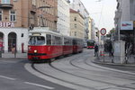 Wien Wiener Linien SL 5 (E1 4744 + c4 1329) XX, Brigittenau, Rauscherstraße / Wallensteinstraße am 21. Oktober 2016.