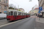 Wien Wiener Linien SL 5 (c4 1308 + E1 4791) XX, Brigittenau, Wallensteinstraße / Jägerstraße (Hst.