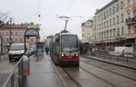 Wien Wiener Linien SL 49 (B1 716) XV, Rudolfsheim-Fünfhaus, Hütteldorfer Straße (Hst. Johnstraße) am 17. Februar 2016.