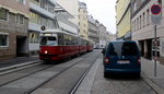 Wien Wiener Linien SL 5 (E1 4795 + c4 1317) VIII, Josefstadt, Blindengasse am 17. Oktober 2016.