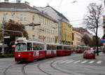 Wien Wiener Linien SL 67 (E2 4079 + c5 1479) X, Favoriten, Quellenplatz am 17. Oktober 2016.