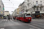 Wien Wiener Linien SL 43 (E1 4861; Hersteller und Bj: SGP 1976) Alser Straße / Lange Gasse / Spitalgasse am 17. Oktober 2016.