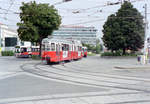 Wien WVB SL O (E 4417) II, Leopoldstadt, Praterstern im August 1994. Scan von einem Farbnegativ. Film: Kodak Gold 200. Kamera: Minolta XG-1. 