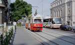 Wien WVB SL N (E1 4695 (SGP 1968)) I, Innere Stadt, Uraniastraße im August 1994.