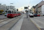 Wien Wiener Linien SL 30 (E1 4800 (SGP 1973) + c4 1314 (Bombardier-Rotax 1974)) XXI, Floridsdorf, Brünner Straße / Carabelligasse am 21.