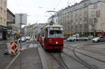 Wien Wiener Linien SL 43 (E1 4844 (SGP 1975) + c4 1357 (Bombardier-Rotax 1976)) XVII, Hernals, Hernalser Hauptstraße / Taubergasse am 19.