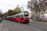 Wien Wiener Linien SL 26 (E1 4740 (SGP 1971)) XXI, Floridsdorf, Hoßplatz / Scheffelstraße am 21. Oktober 2016.