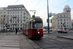 Wien Wiener Linien SL 1 (E2 4001) III, Landstraße, Radetzkybrücke / Vordere Zollamtsstraße am 17. Februar 2017.