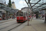 Wien Wiener Linien SL D (c5 1483 + E2 4083) IX, Alsergrund, Julius-Tandler-Platz / Franz-Josefs-Bahnhof (Hst.