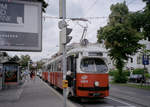 Wien Wiener Linien SL 43 (E1 4859 + c4 1359) XVII, Hernals, Hernalser Hauptstraße / Paschinggasse (Hst. Dornbach, Güpferlingstraße) am 5. August 2010. - Scan eines Farbnegativs. Film: Kodak FB 200-7. Kamera: Leica C2.