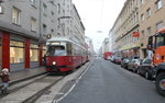 Wien Wiener Linien SL 6 (E1 4505 + c3 1222) Favoriten, Buchengasse (Endhaltestelle Reumannplatz (nur Ausstieg)) am 16.
