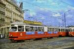 Wien 4700 + 1284, Europaplatz, 20.12.1986.
