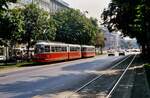 Linie 1 der Wiener Straßenbahn, 15.08.1984.