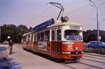 TW 4453 auf der Linie 10 der Wiener Straßenbahn, 15.08.1984