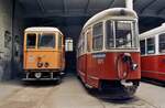 So viele edle Straßenbahnwagen wie in Wien fand ich danach nie wieder... Vor allem der ATW 6420 war ein Ereignis. Foto vom 16.08.1984.