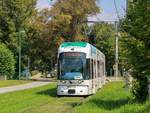 Graz. Cityrunner 663 war am 09.08.2020 auf der Linie 1 unterwegs, hier kurz nach der Haltestelle Rettenbach.